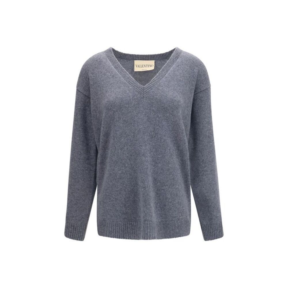 Valentino Garavani Gray Cashmere Women's Sweater